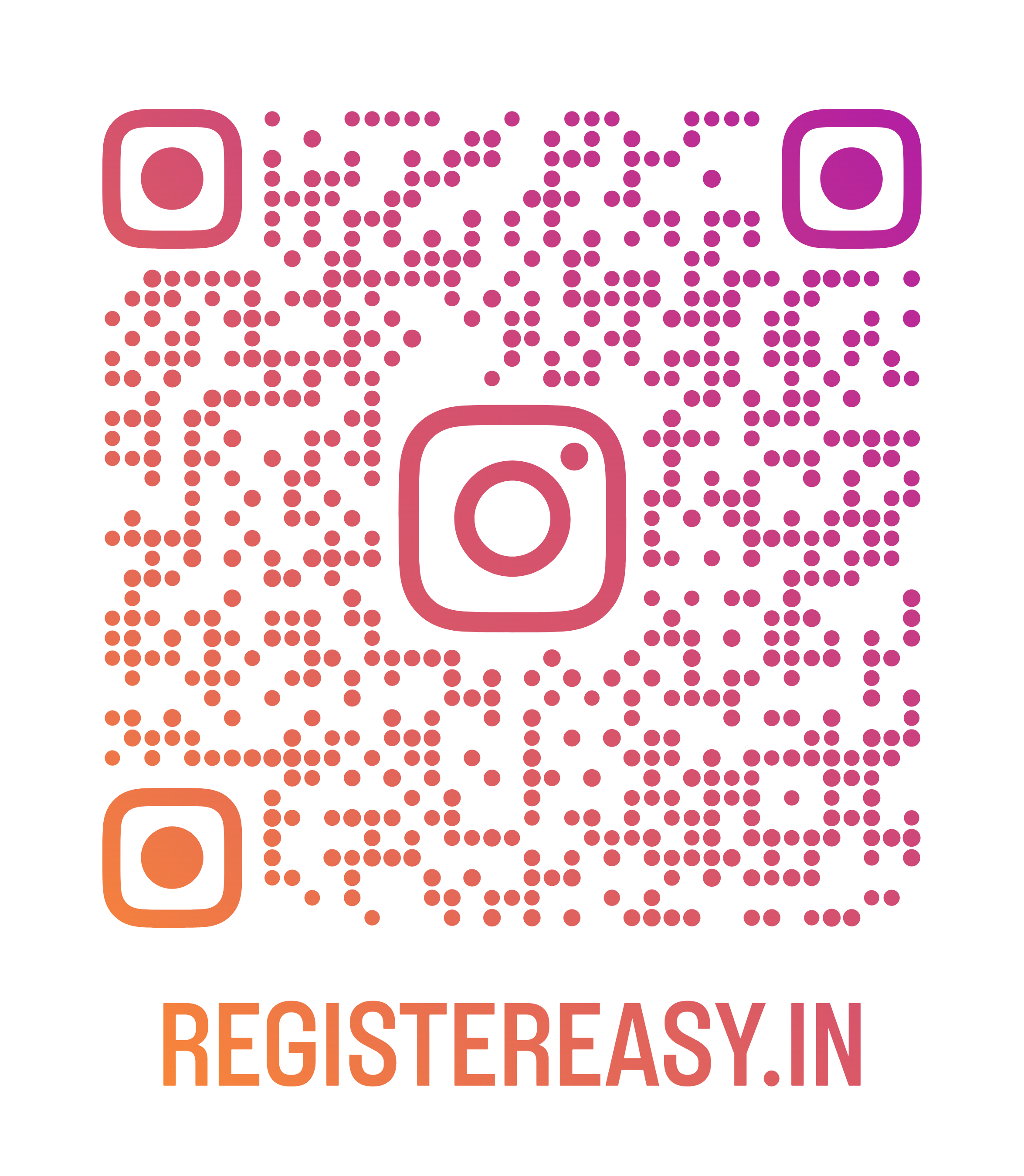 RegisterEasy Instagram QR Code
